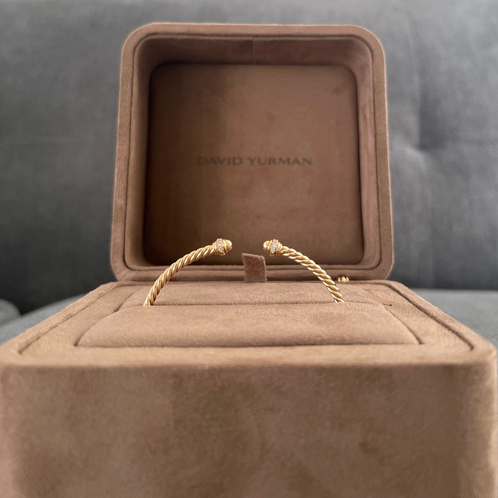 David Yurman 18K Classic Cablespira Bracelet - Picture 3 of 6